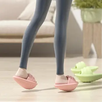Гибкая 1 Пара Модных 45-Градусных Тапочек С Изогнутой Ногой Для Похудения EVA Balance Slippers, Эффективных для Дома