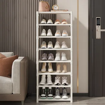 Компактные стеллажи для обуви в шкафу, многослойный органайзер для хранения обуви, в сложенном виде 4-8-слойный Настенный угловой стеллаж для входной двери
