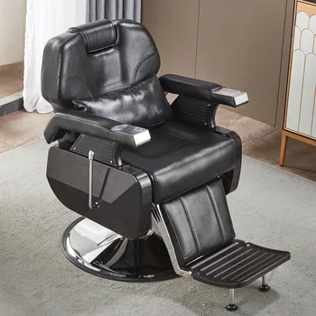 Роскошное кресло для салона красоты с откидной спинкой, Винтажное кресло для парикмахерской, Вращающееся портативное кресло для парикмахерской, мебель Silla De Barbero