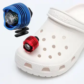 Фары для Крока, маленькие фонарики, 3 вида режимов освещения, забавные аксессуары для обуви для бега и кемпинга